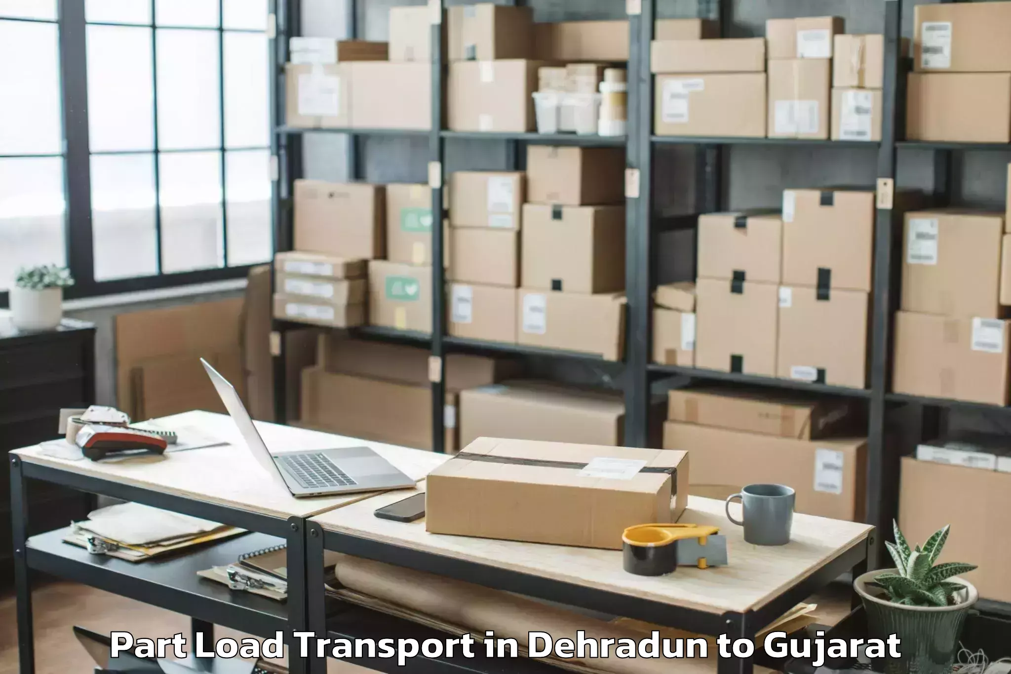 Efficient Dehradun to Gandhidham Part Load Transport